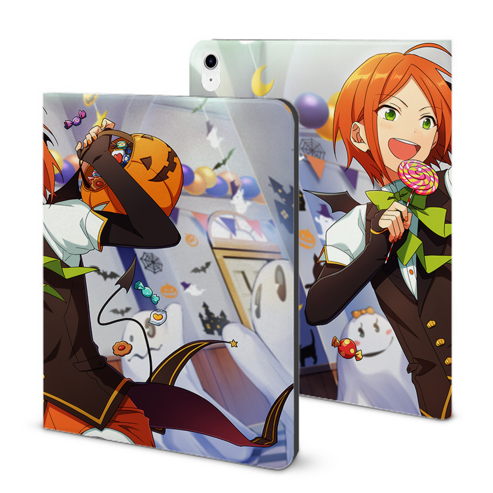 （画像用） あんさんぶるスターズ! Ensemble Stars IPad ケース ブック型 PUレザー TPU 耐衝撃 軽量 薄型 ペン収納なし 全面保護 IPad 各モデル対応